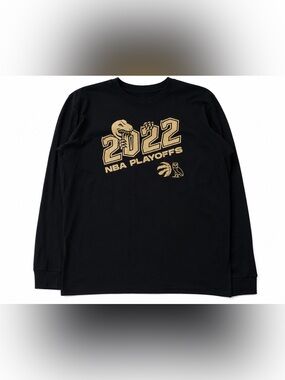 Y2K Drake OVO Toronto Raptors 2022 NBA Playoffs Long Sleeve Shirt Size Medium